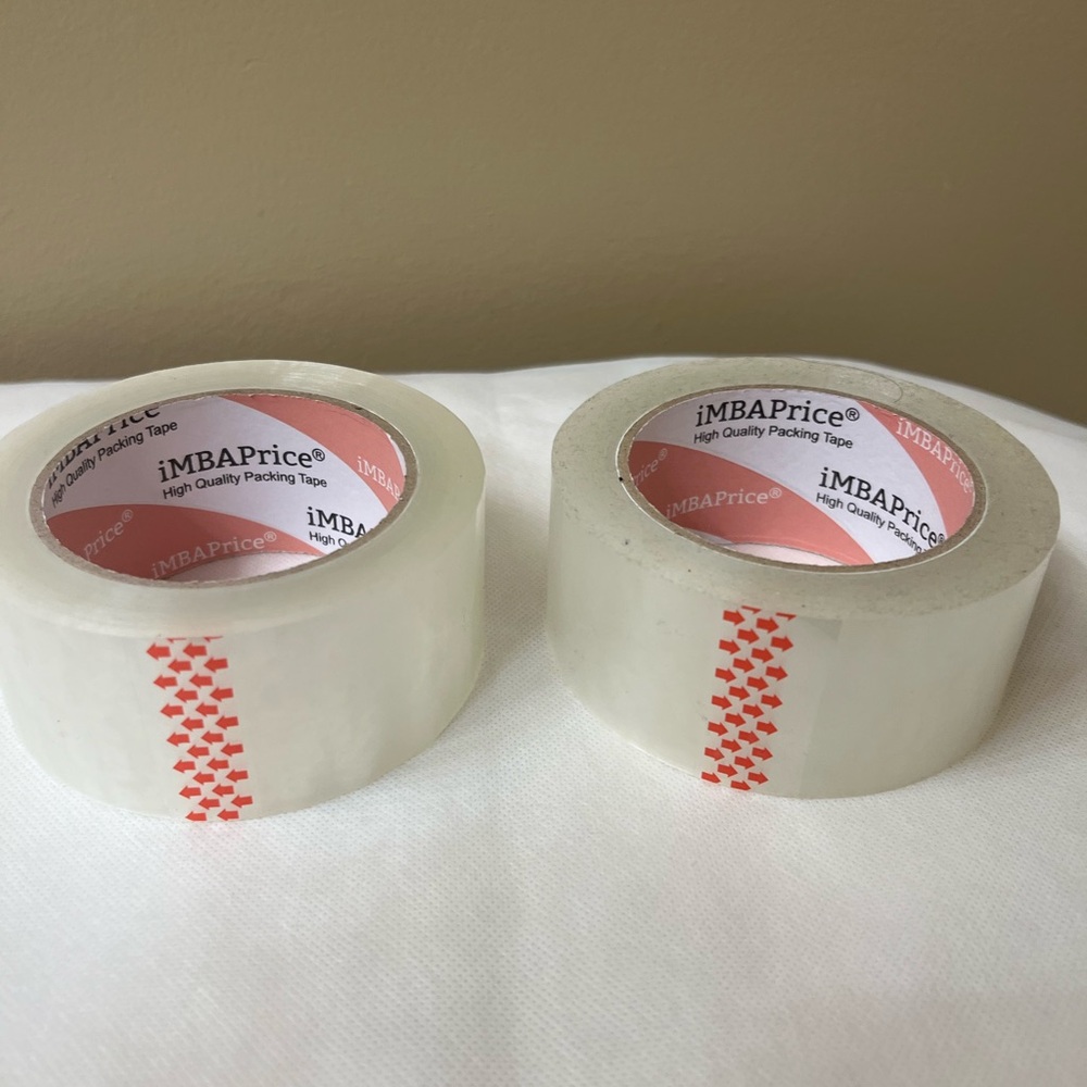 Bundle Of 2 Heavy Duty Clear Packing Tape New